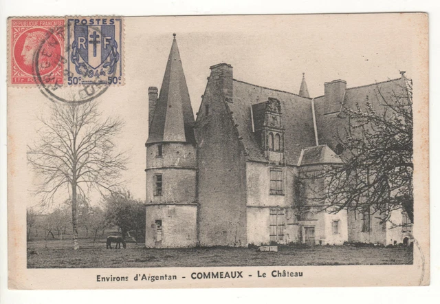 Cpa 61 - Argentan - Commeaux - Le Château (Orne) - Écrite