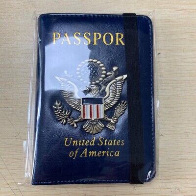 Slim Leather Travel Passport Wallet Holder RFID Blocking ID Card Case Cover US 