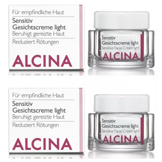 Alcina Sensitive Gesichtscreme Light 2x 50ml Set