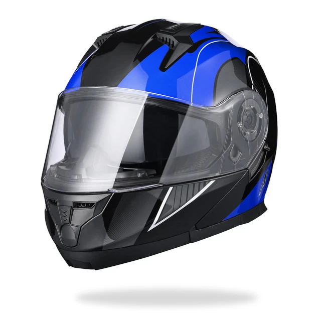 AHR RUN-M3 Modular Motorcycle Flip Up Helmet Full Face Dual Visor DOT Bike S