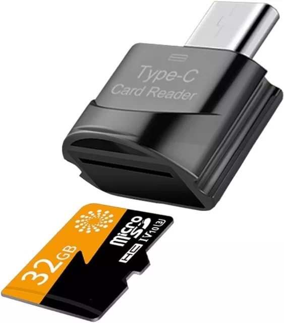 Lettore di Schede Micro SD USB C, Lettore di Schede di Memoria TF Tipo-C