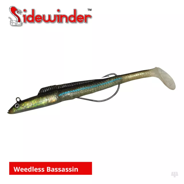 Sidewinder Weedless Bassassin - Cod Bass Wrasse Pollock Pike Sea Fishing Lures