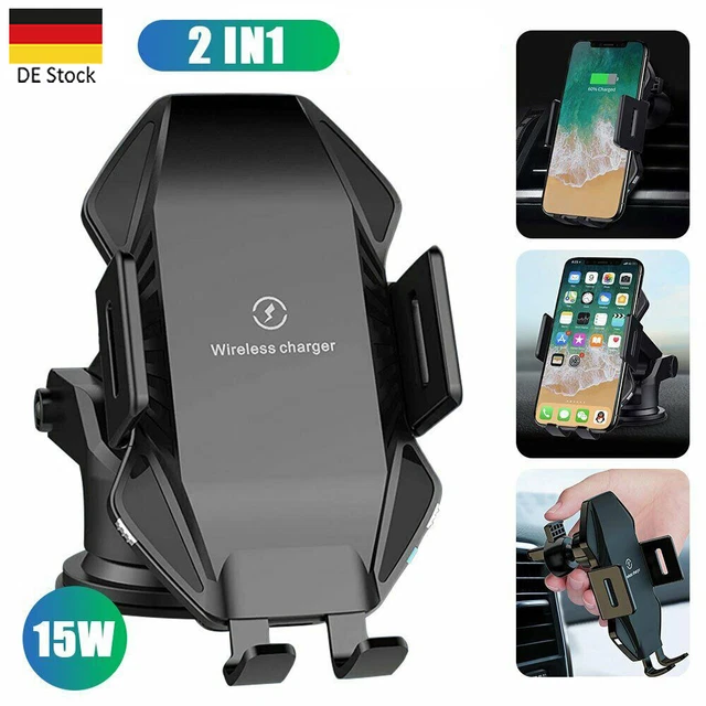 Wireless Qi Auto Handy Halterung KFZ Halter mit Induktive Ladefunktion universal