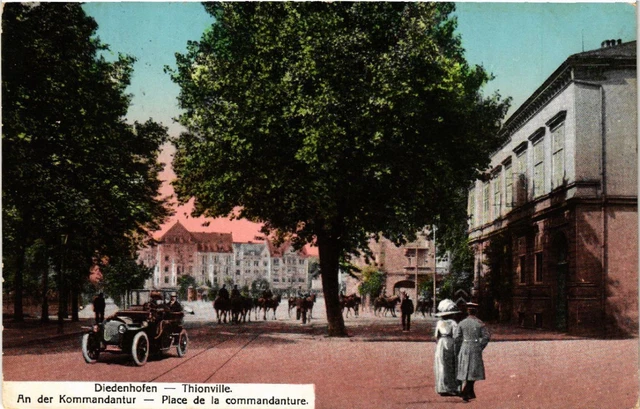 CPA AK DIEDENHOFEN - THIONVILLE - An der Kommendantur - Place de la (454885)