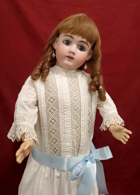 STUNNING!! LIFE SIZE Antique German Bisque Child Doll Heinrich Handwerck Mold 99