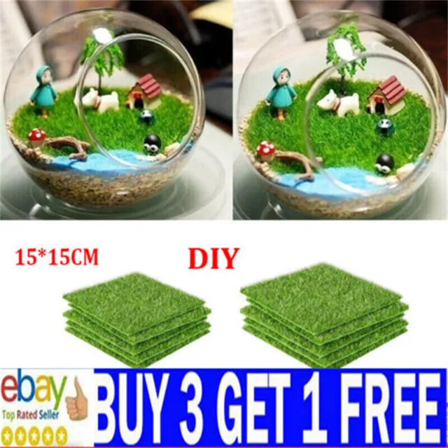 Artificial Miniature Lawn Grass Fairy Garden Ornament Dollhouse Craft DecorateEC