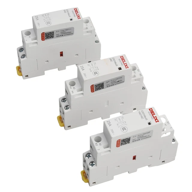 Contattore a corrente alternata montaggio su rotaia DIN tecnologia avanzata ultra silenziosa 2P 25A AC220V