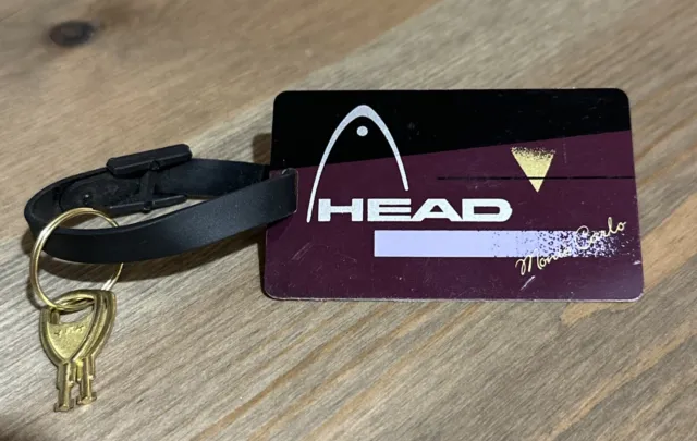 1980er Monte Carlo Kopftasche Etikett mit Schlüsseln