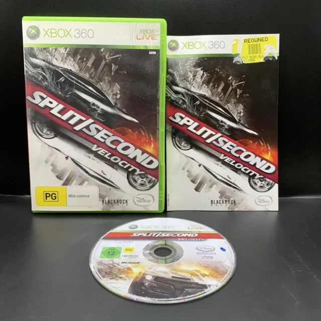 Split/Second Velocity Microsoft Xbox 360 Game Complete w/ Manual PAL 2009 Racing