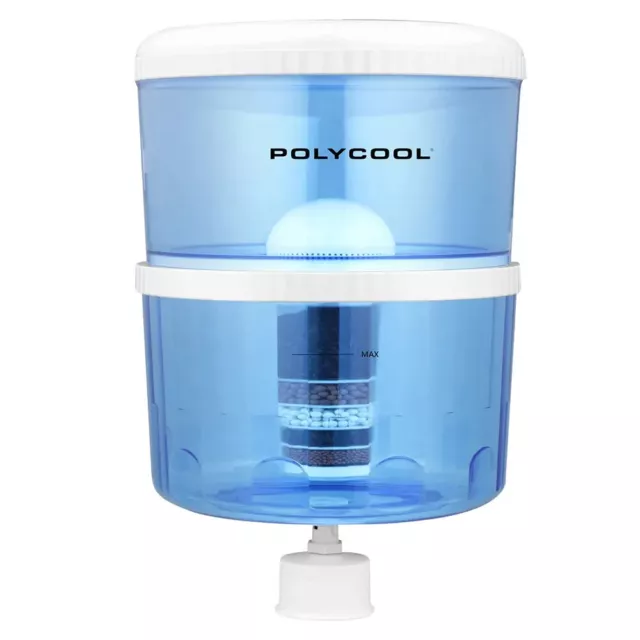 POLYCOOL 22L Water Cooler Dispenser Container Tank, with 7-Stage Filter Purifier