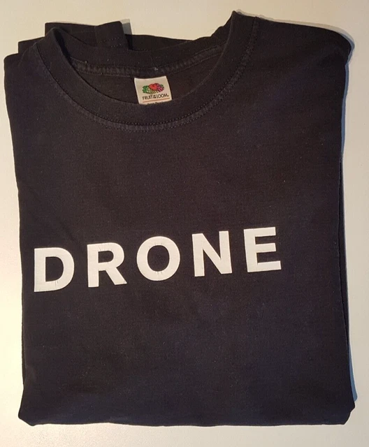 T-shirt OFFICIAL DRONE Noir Taille L Homme - Occasion Très Bon état Fruit Of The Loom