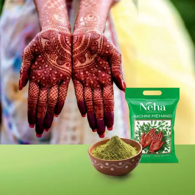 2 x 25g Neha Herbals Rachni Mehandi Henné Henné Poudre