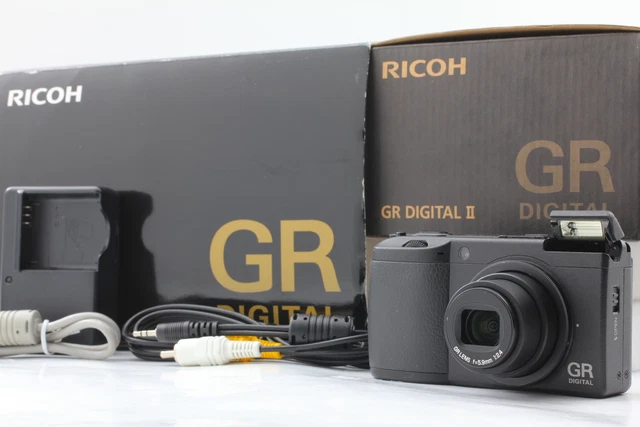 [Near MINT in BOX] Ricoh GR DIGITAL II 1711 Shots 10.1MP Digital Camera JAPAN
