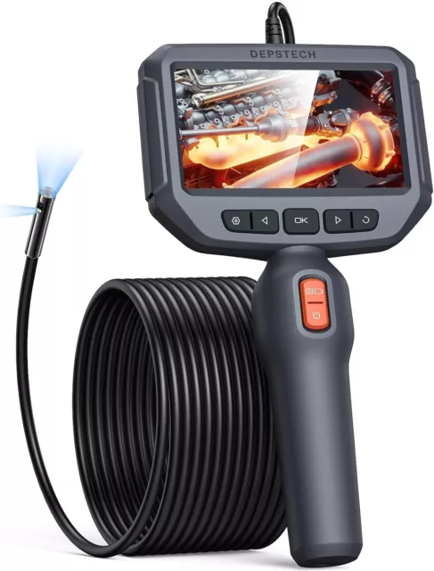 Caméra Endoscopique Double Objectif, DEPSTECH Écran IPS 4,3'' Endoscope Portatif
