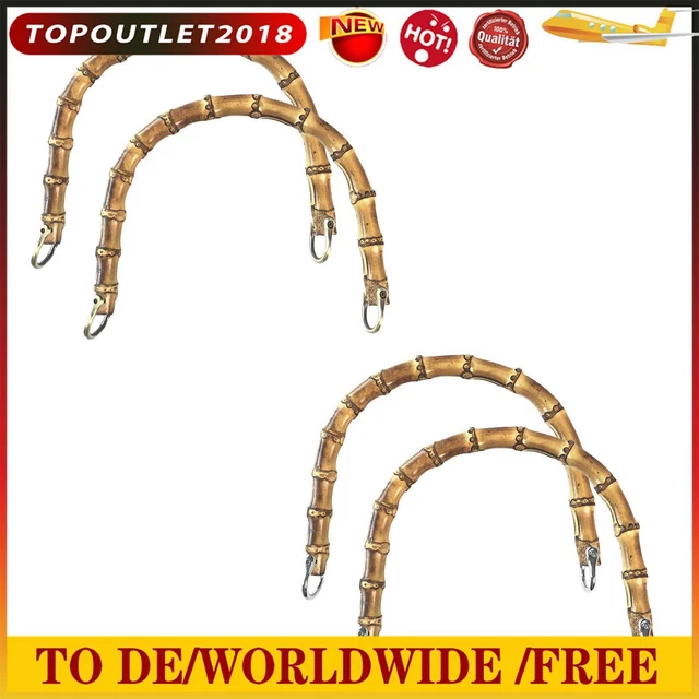Imitation Bamboo Handbag Purse Handles U-Shaped Replacement for DIY Bag Making