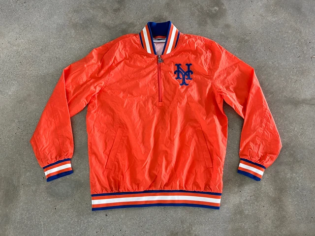 EUC Starter Carl Banks New York Mets 1/4 Zip Windbreaker Jacket