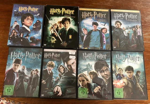 HARRY POTTER KOMPLETT 8 Filme auf 13 DVDs viele Extras guter Zustand