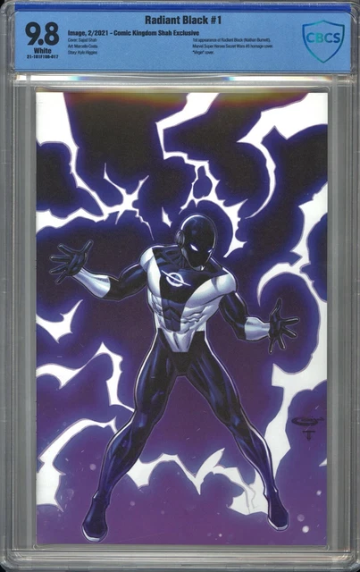 Radiant Black #1 CBCS 9.8 Sajad Shah VIRGIN Variant Cover * 2021 * Image Comics