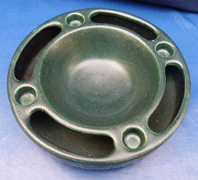 13212. Adventskranz - Adventsteller  - Keramik  -  dunkelgrün  -  20 cm - Jasba
