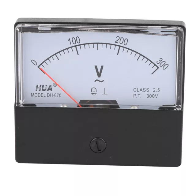 DH-670 AC 0-300V Rectangular Analog Volt Voltage Needle Panel Meter Voltmeter