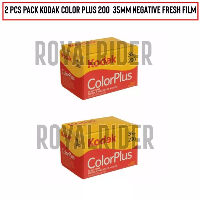 2 rollos de película fresca negativa Kodak Colorplus Color Plus 200 35 mm...