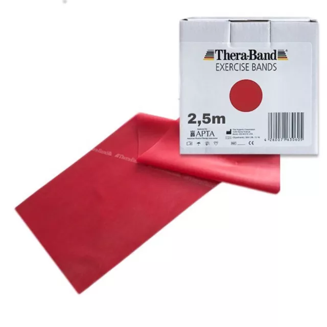 Thera-Band ® Übungsband mittel, rot 2,5 m Theraband Gymnastikband