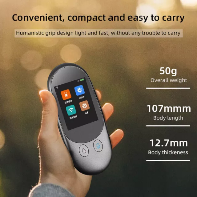 Smart Translation Smart Translator 119 Language Instant Voice Travel Device AU 2