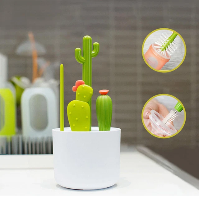 4 Pièces Brosse Coupe Multifonctionnelle Brosse Crevasse Flexible Pour Pichet