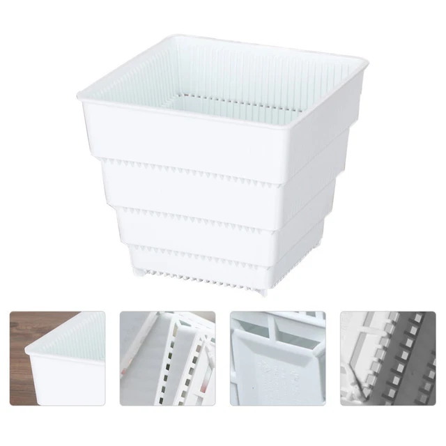 Ineasicer Lot de 50 Pots de Fleurs en Plastique Noir de 15 cm pour Plantes succulentes, légumes et boutures Ineasicer Lot de 50 Pots de Fleurs en Plastique Noir de 15 cm pour Plantes succulentes, légumes et boutures