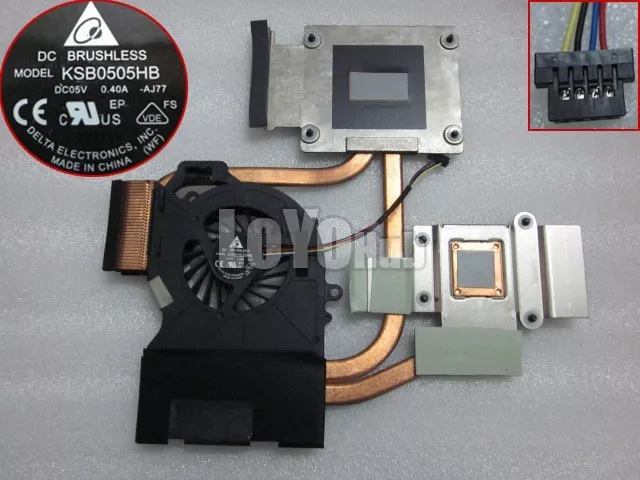 For Hp dv6-6000 dv7-6000 Heatsink fan Delta KSB0505HB 666391-001 4-Pin