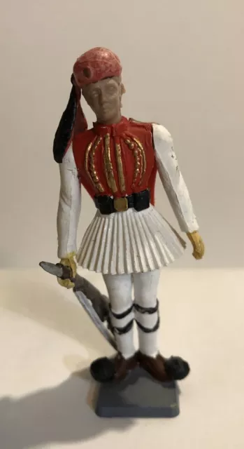 Small Hand Painted Soldier Holding weapon