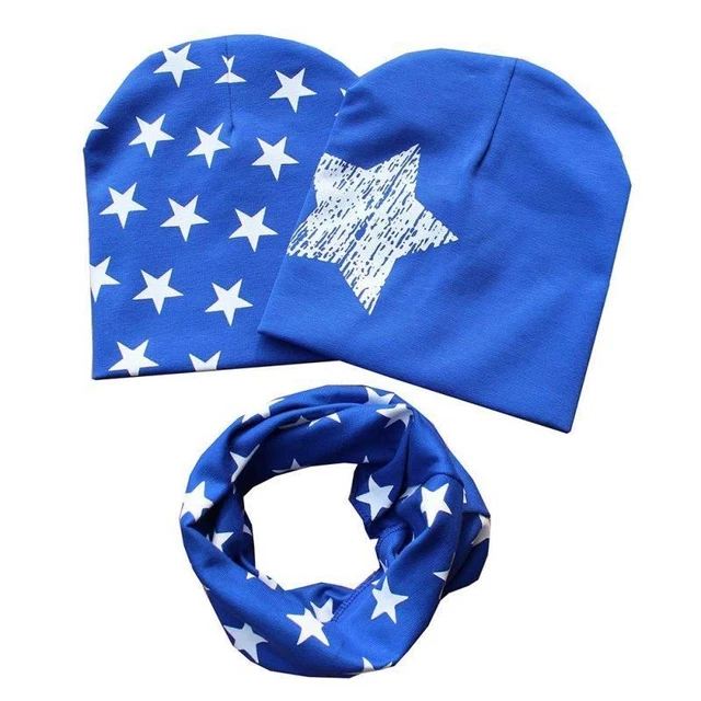 Cotone Bambino Cappello Sciarpa Autunno Inverno Scarf-Collar Caldo B