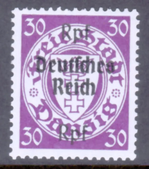 Germany Deutsches Reich 1939 Mi. Nr. 725X 30 Rpf. on 30 Pf. Danzig Overprint MNH