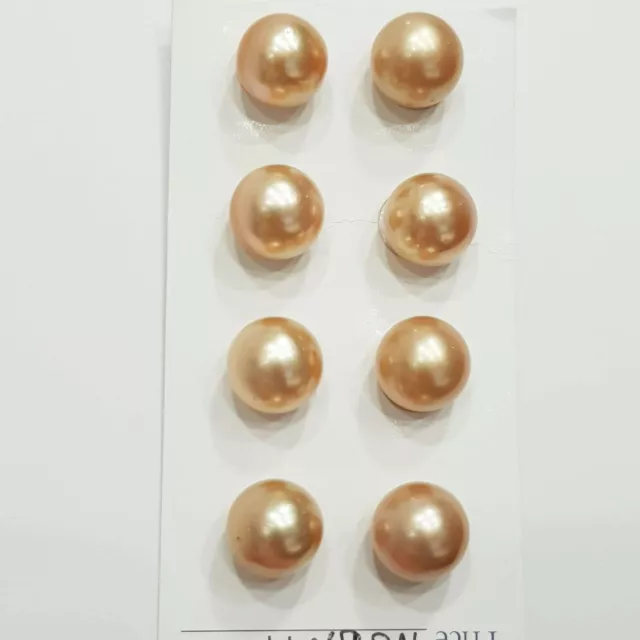 Couple Perles Australie Or Taille De 12 - 12.5 MM
