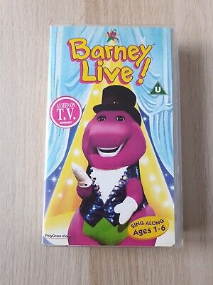 VHS BARNEY -LIVE!- Kids Childrens Favourites Video Pal £14.99 - PicClick UK