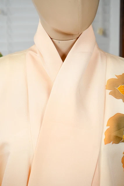 Dear Vanilla Japanese Silk Kimono Women's Robe Gown Authentic Japan Vintage Mint 3