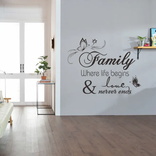 Lettrage En Vinyle Sticker Amovible DIY Inspirational Citations Stickers Muraux