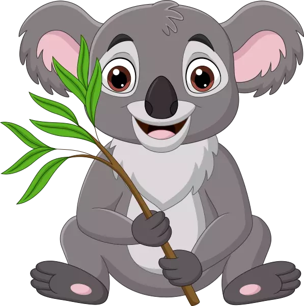 Aufkleber lustiger Koala Autoaufkleber 30 x 30 cm Sticker Konturschnitt