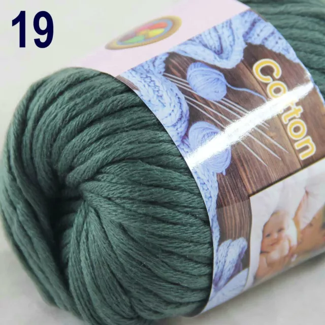 Sale 4 Ballsx50g Worsted Cotton Baby Chunky Thick Blankets Hand Knitting Yarn 19 3