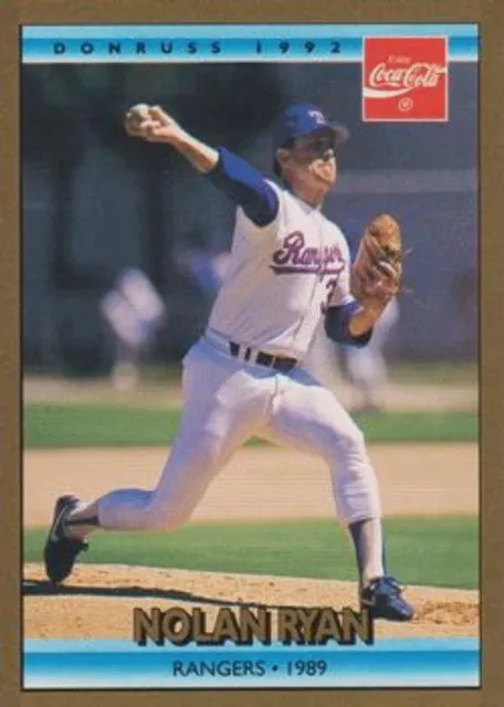 1992 Donruss Coca-Cola Nolan Ryan Baseball #23 Nolan Ryan Texas Rangers
