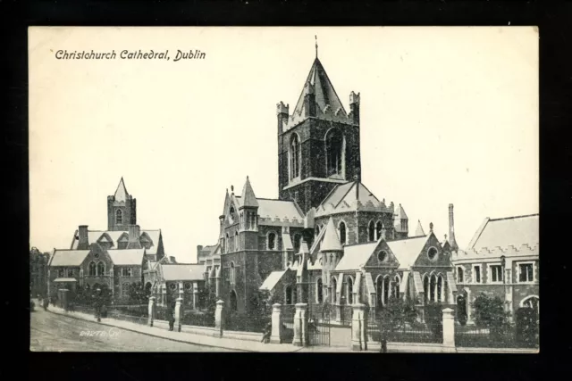 Ireland postcard Dublin Christ Church Cathedral church view