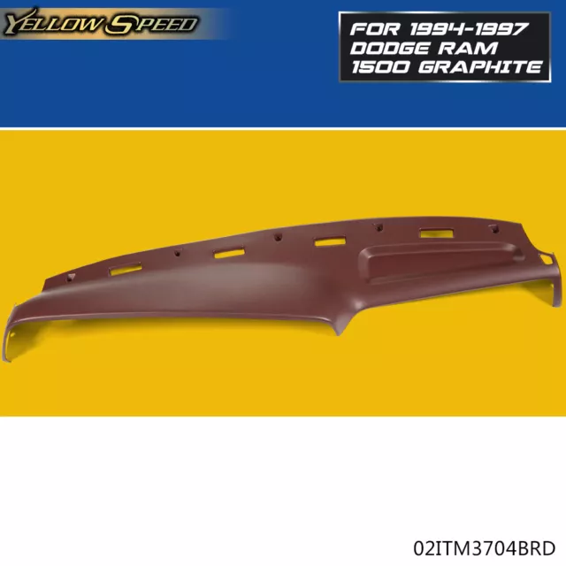 Molded Dash Board Pad Cap Cover Overlay Fit For 94-97 Dodge Ram 1500 2500 3500