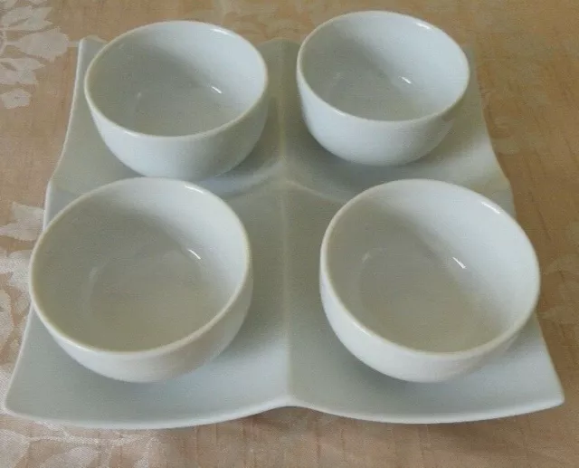 Asian Serving dishes bowls dips snacks unused.