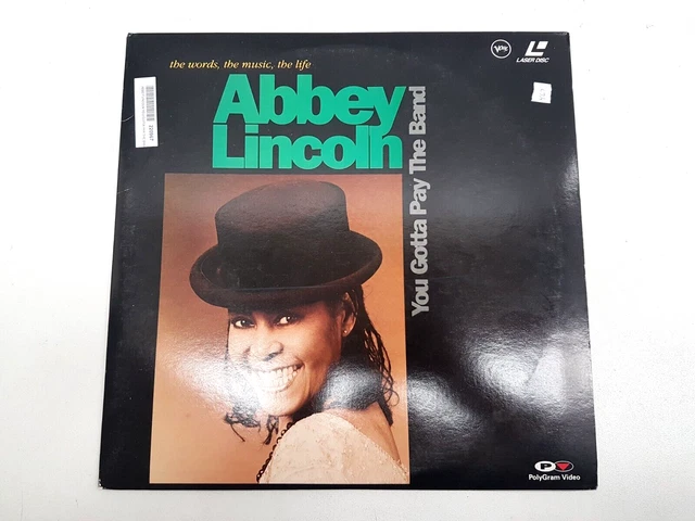 Abbey Lincoln You Gotta Pay The Band Laser Disc Laserdisc Ld 084 308-1