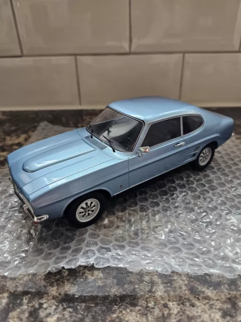 Ford Capri 1973 Modellino Auto Gruppo 1 18 Scala Blu Raro