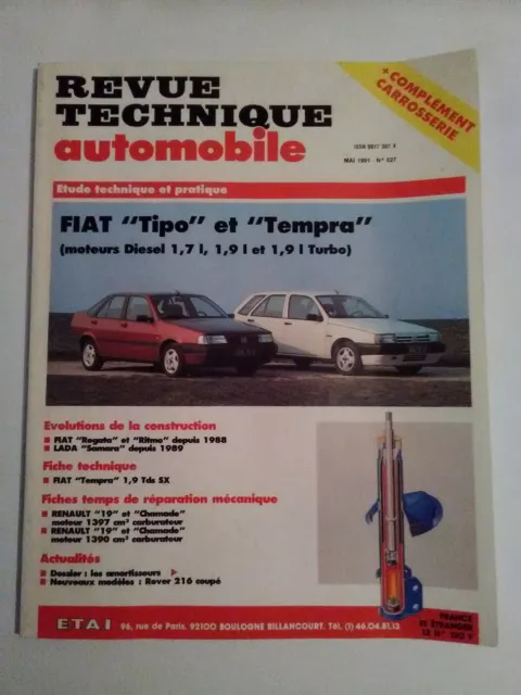 RTA FIAT Tipo et Tempra revue en TRES BON ETAT