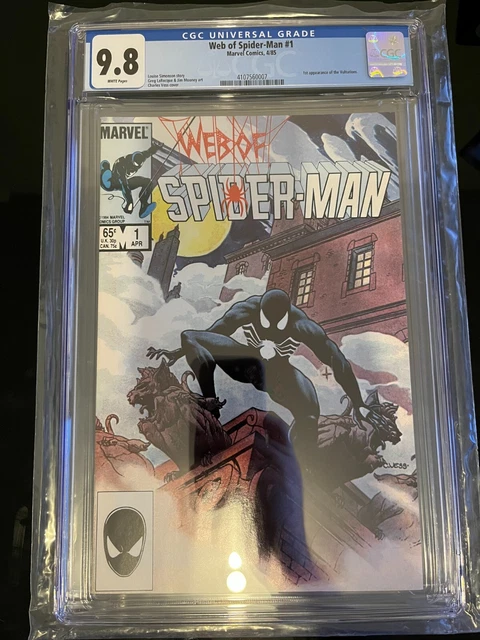 CGC 9.8 Web of Spider-Man #1 - WP - 1st App. Vulturions - 1985 - Marvel