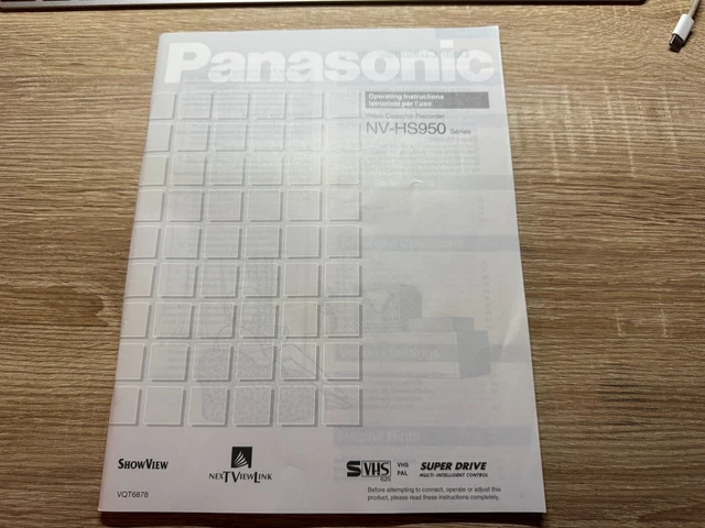 Videoregistratore Panasonic NV-HS950 SVHS – TBC, DNR, Longplay – Usato Mantenuto Con 1 Anno Garanzia