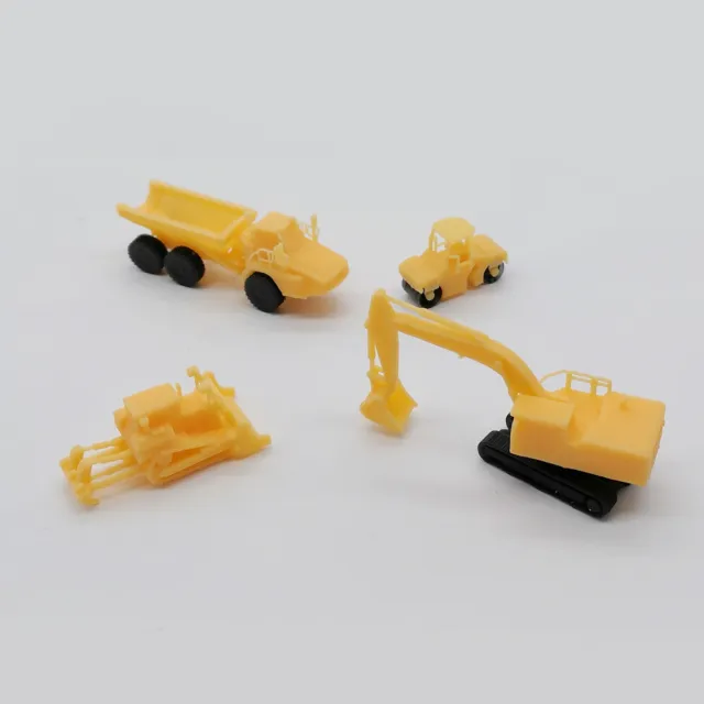 Outland Models Railway Miniature Heavy Construction Vehicle Set Z Gauge 1:220 2