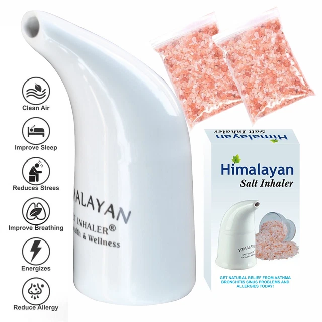 SALT THERAPY PIPE Inhaler Asthma Allergy Breathing Laryngitis Cleanse